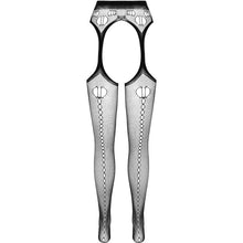 PASSION Eco Collection Bodystocking S008 Rosso – Design elegante che valorizza la tua figura