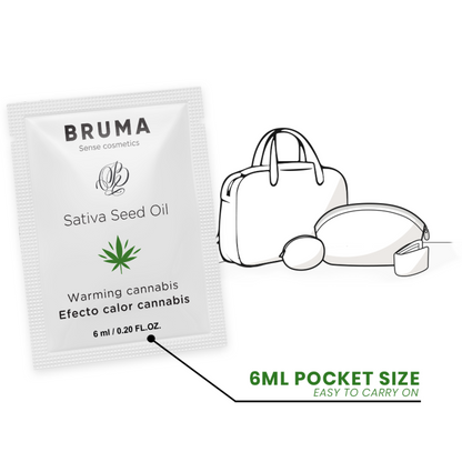BRUMA - 6 ML GEL DESLIZANTE CON ACEITE DE SEMILLA EFECTO CALOR SABOR CANNABIS