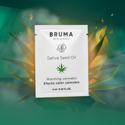 BRUMA - 6 ML GEL DESLIZANTE CON ACEITE DE SEMILLA EFECTO CALOR SABOR CANNABIS