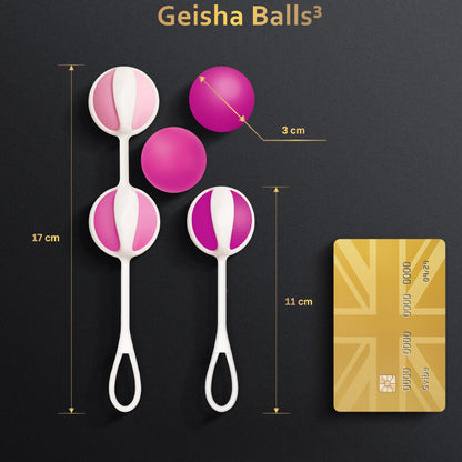 G-VIBE Set 5 Geisha Balls3 Rosa – Bolas Chinas Para Fortalecimiento Del Suelo Pélvico