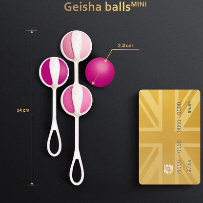 G-VIBE Set 4 Geisha Balls Mini Morado – Diseño Ergonómico Para Fortalecer El Suelo Pélvico
