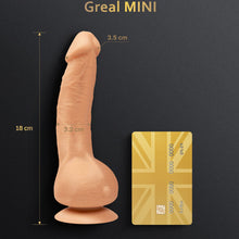 G-VIBE - GREAL MINI VIBRATING DILDO NATURAL SILICONE