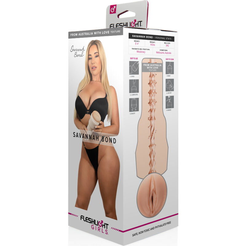 Fleshlight Girls Savannah Bond – Sex toy con texture interna innovativa