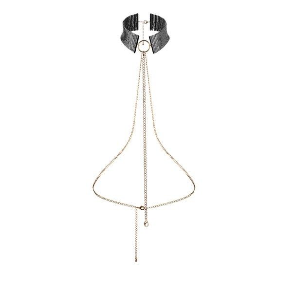 Collana BIJOUX Désir Métallique Nero Metallizzato – Accessorio elegante dal design regolabile e versatile