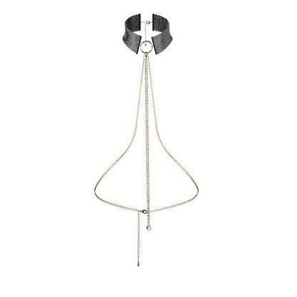 Collana BIJOUX Désir Métallique Nero Metallizzato – Accessorio elegante dal design regolabile e versatile