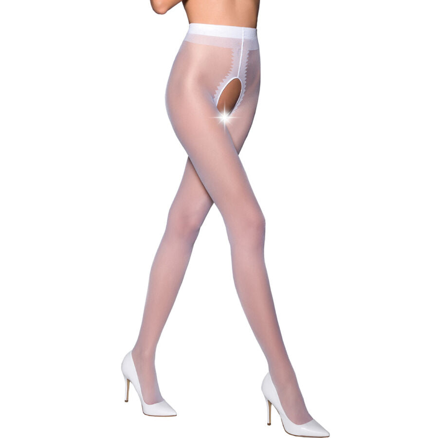 PASSION - TIOPEN 007 WHITE 3/4 20 DEN STOCKINGS