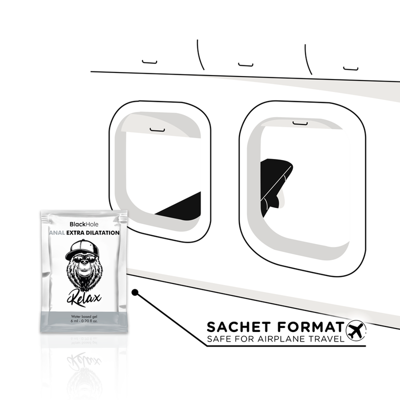 Black Hole Gel Base Agua 6 ML – Lubricante Anal De Alta Calidad Para Comodidad Superior