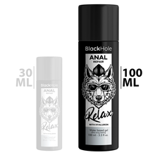 BLACK HOLE Lubricante Anal Base Agua Relax Con Hyaluron 100 ML – Hidratación Profunda Para Mayor Comodidad