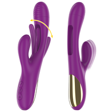 INTENSE - APOLLO RECHARGEABLE MULTIFUNCTION VIBRATOR 7 VIBRATIONS WITH OSCILLATING TONGUE PURPLE