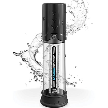 Comprar PUMP WORX Bomba De Erección Max Boost Negro – Potenciador De Placer Con Diseño Innovador-Noxtic