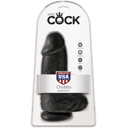 KING COCK Chubby 23 CM Negro – Juguete Erótico Realista Para Placer Auténtico