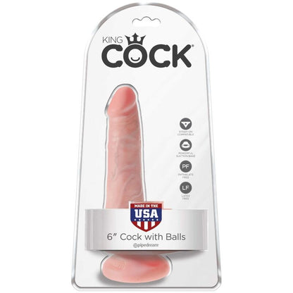 KING COCK Pene Realistico 13,5 cm Naturale – Design Meticolosamente Realizzato per Sensazioni Realistiche