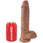 KING COCK - PENE REALÍSTICO CON TESTÍCULOS 19.8 CM CARAMELO