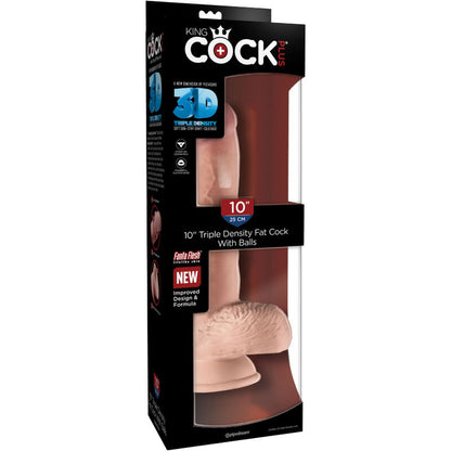 KING COCK Pene realistico con testicoli 19,4 cm – Design naturale per un piacere realistico