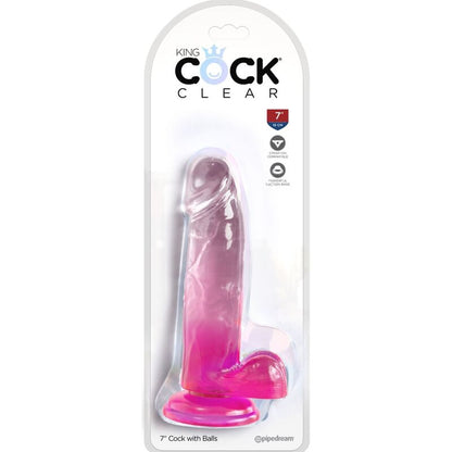 KING COCK Pene realistico con testicoli 15,2 cm Rosa – Design autentico per il piacere sensoriale