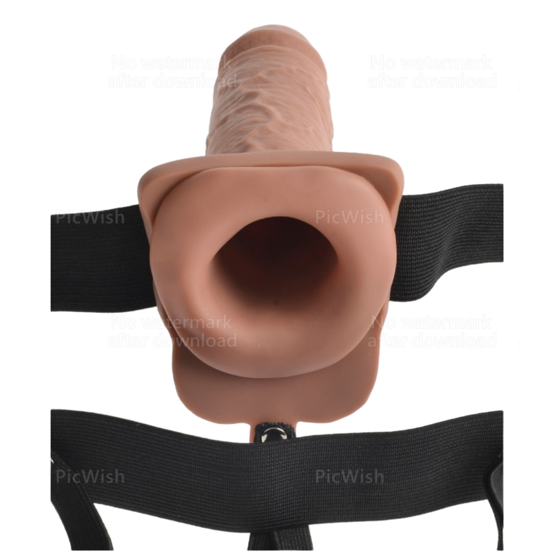 FETISH FANTASY SERIES - ARNÉS AJUSTABLE PENE REALÍSTICO CON TESTÍCULOS RECARGABLE Y VIBRADOR 17.8 CM-FETISH FANTASY SERIES-Noxtic