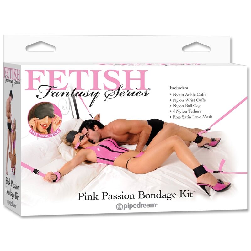 Kit bondage rosa della serie Fetish Fantasy – Design elegante con polsini foderati in morbida similpelle