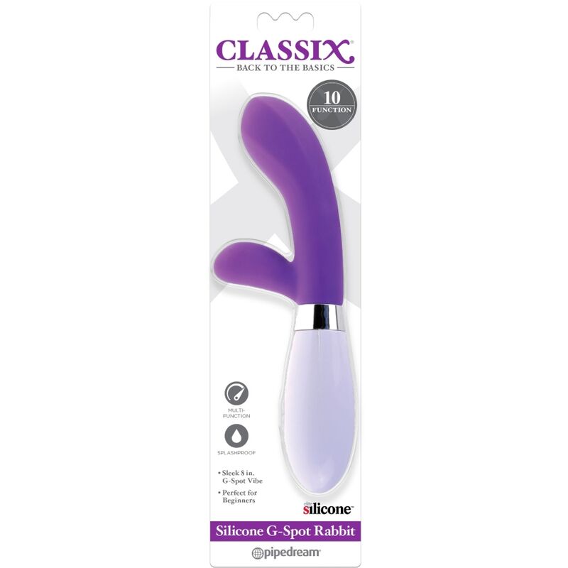 Comprar CLASSIX Vibrador Rabbit Silicona Morado – Diseño Ergonómico Para Estimulación Efectiva-Noxtic