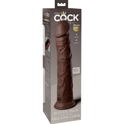 Comprar KING COCK Elite Dildo Realista 28 cm Marrón – Textura Auténtica Para Una Experiencia Sensorial Única-Noxtic