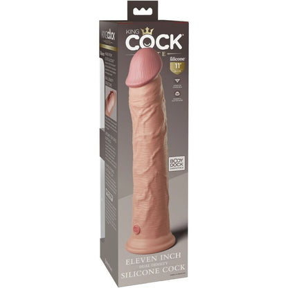 KING COCK Elite Silicone Dildo 28 cm – Texture morbida e realistica per un'esperienza senza pari