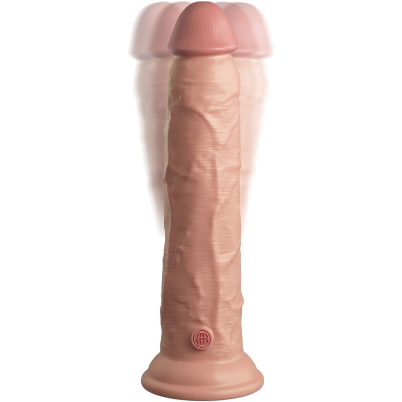 KING COCK Elite Dildo Realista – Vibrador Silicona Con Control Remoto Para Experiencia Personalizada
