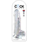 KING COCK - CLEAR DILDO CON TESTÍCULOS 20.3 CM TRANSPARENTE