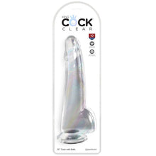 KING COCK Dildo Transparente Con Testículos 19 Cm – Material TPE Realista Para Placer Confiable