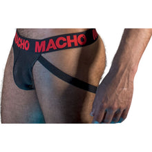 Macho MX26X2 Jock Nero Rosso M – Design elegante con comfort ideale