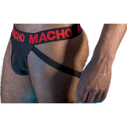 MALE - MX26X2 JOCK BLACK/RED M