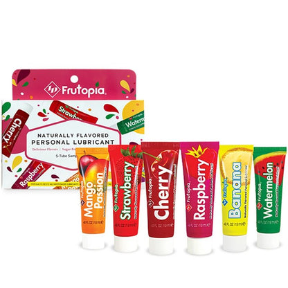 ID Frutopia Lubricante Surtido 5 Pack 12 ML – Sabores Naturales Para Una Experiencia Sensorial Placentera