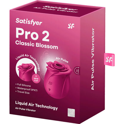 Satisfyer Air Pulse Pro 2 Classic Blossom – Vibrador Innovador Con Estimulación Aérea Confortable