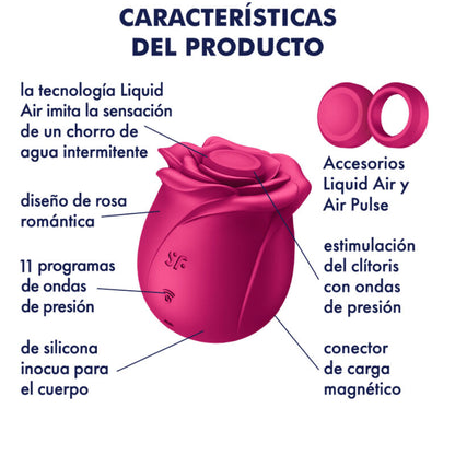 Comprar Satisfyer Air Pulse Pro 2 Classic Blossom – Vibrador Innovador Con Estimulación Aérea Confortable-Noxtic