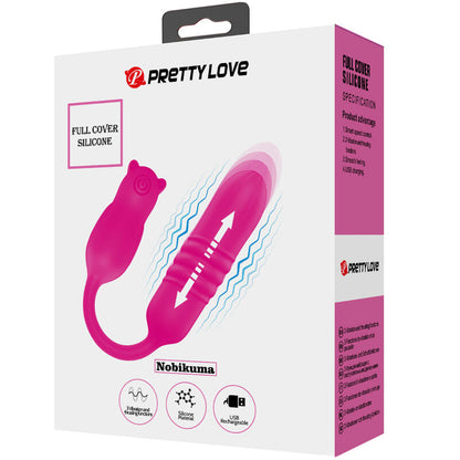 Pretty Love Nobikuma Proiettile Vibrante Rosa – Silicone Medico Ipoallergenico per un Piacere Sicuro