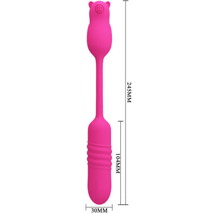 Pretty Love Nobikuma Proiettile Vibrante Rosa – Silicone Medico Ipoallergenico per un Piacere Sicuro