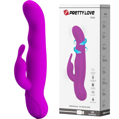Pretty Love Hale Rotador Lila – Masajeador Ergonómico Con 7 Modos De Rotación Y 30 Modos De Vibración