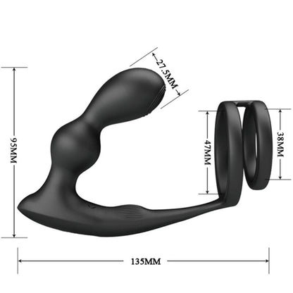 Comprar PRETTY LOVE Marshall Anillo Y Plug Anal Vibratorio – Experiencia Completa De Placer Con Control Remoto-Noxtic