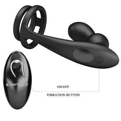 Comprar PRETTY LOVE Marshall Anillo Y Plug Anal Vibratorio – Experiencia Completa De Placer Con Control Remoto-Noxtic