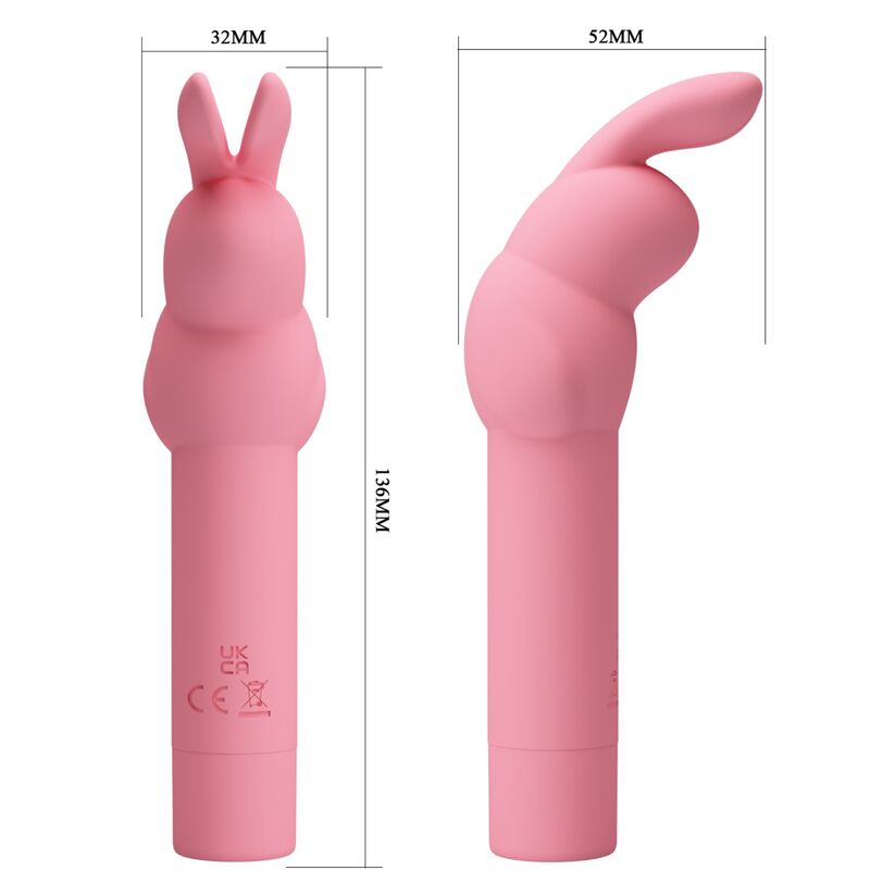 PRETTY LOVE - GERARDO PINK SILICONE RABBIT VIBRATOR