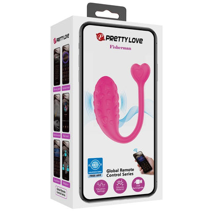 Pretty Love Huevo Vibrador Fisherman Rosa – Diseño Discreto Con Control Desde App