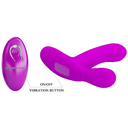 Pretty Love Geri Masajeador Clitoris Con Control Remoto Rosa – Diseño Curvado Para Placer Personalizado