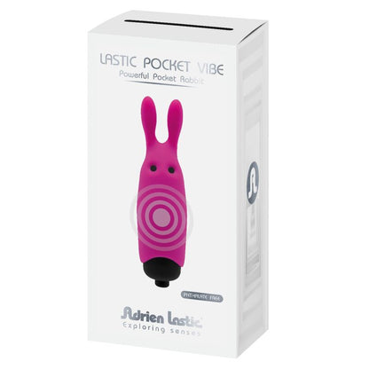 ADRIEN LASTIC Vibratore tascabile Rabbit Rosa – Vibratore discreto e portatile per il piacere intimo