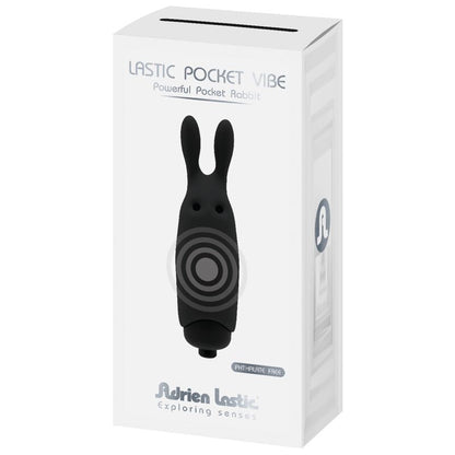 Comprar ADRIEN LASTIC Lastic Pocket Vibrador Conejo Negro – Vibrador Compacto Con Diseño Discreto Para Placer Intimo-Noxtic