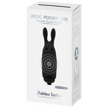 ADRIEN LASTIC Lastic Pocket Vibrador Conejo Negro – Vibrador Compacto Con Diseño Discreto Para Placer Intimo