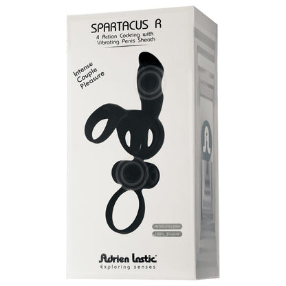ADRIEN LASTIC - SPARTACUS RING &amp; PENIS SLEEVE WITH VIBRATOR