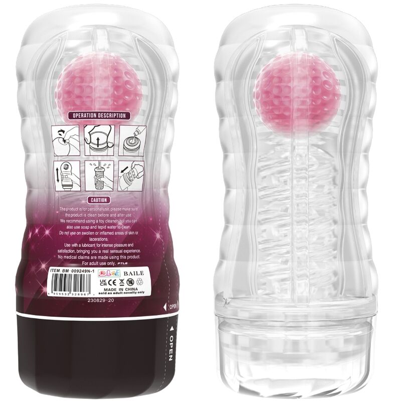 Masturbatore rosa Pretty Love - Design innovativo per il piacere sensoriale