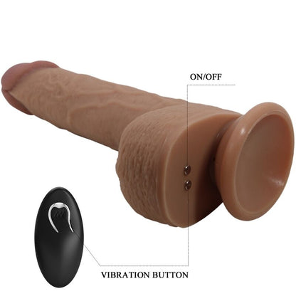 Pretty Love Tommy Dildo Realistico – Vibratore con Design Sofisticato e Potente Funzione di Vibrazione