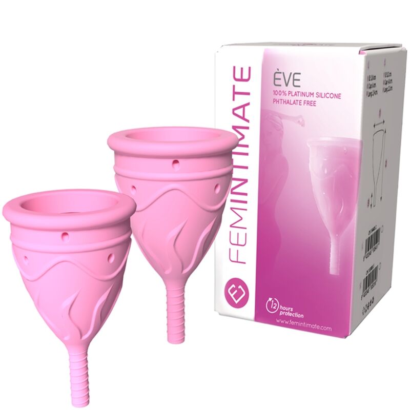 Coppetta mestruale FEMINTIMATE EVE taglia S – Silicone ipoallergenico per il comfort quotidiano
