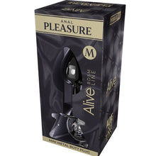 ALIVE Anal Pleasure Mini Plug Metal Negro Talla M – Diseño Elegante Para Placer Intenso
