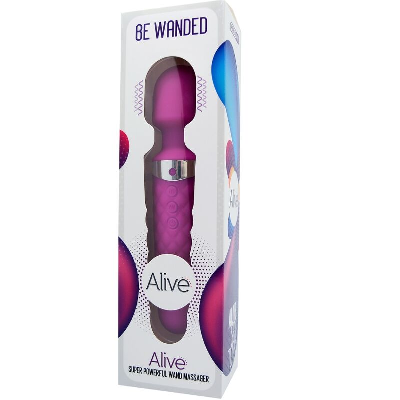 ALIVE Be Wanded Violeta – Masajeador Vibrador Con Diseño Ergonómico Para Placer Sensitivo