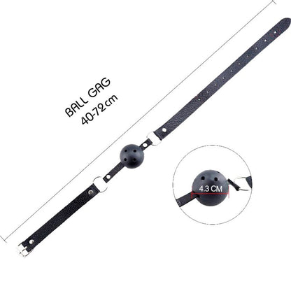 ALIVE Mordaza Transpirable Negra – Diseño Confortable Para Placer Discreto